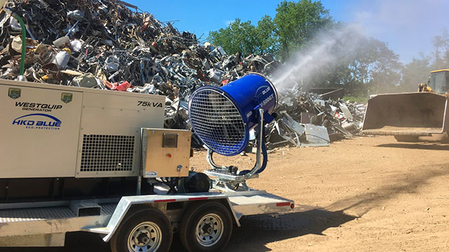 Dust Control for Massachusetts Scrap Yards