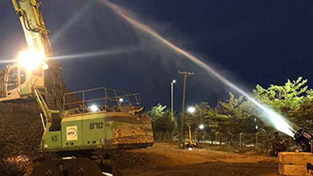 Metal recycling facility with HKD Blue dust suppression solutions